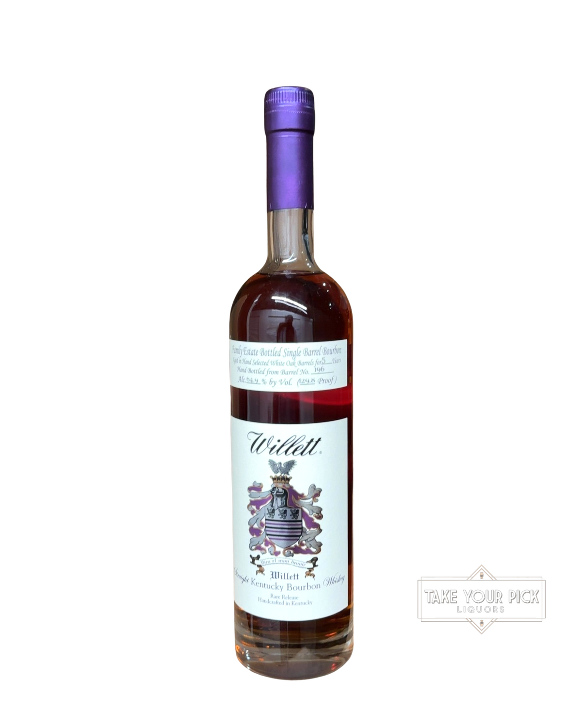 Willett 5 Year Single Barrel Bourbon (Return Of The Mac #196) 129.8 Proof 750ml