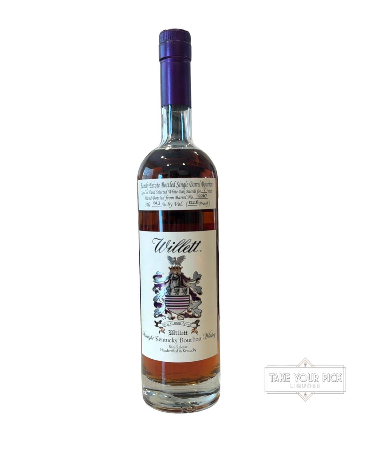 Willett 7 Year Single Barrel Bourbon (Stuck In The Middle With You #12267) 122.6 Proof 750ml