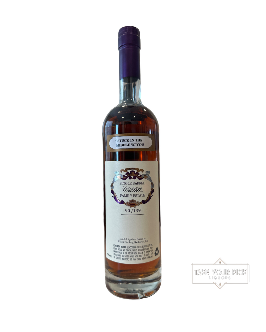 Willett 7 Year Single Barrel Bourbon (Stuck In The Middle With You #12267) 122.6 Proof 750ml