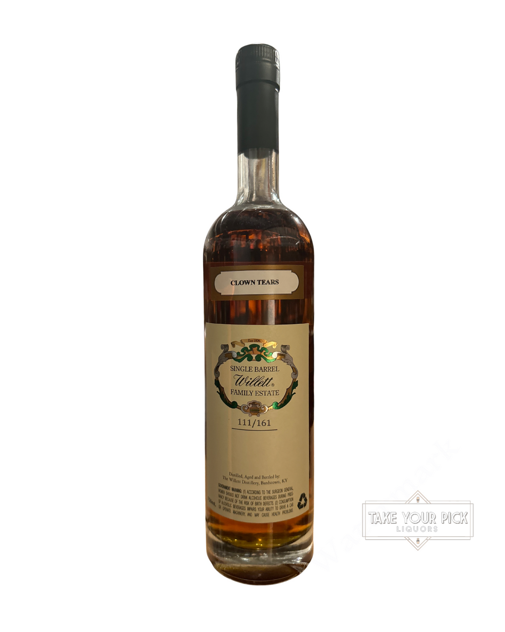 Willett 7 Year Single Barrel Rye (Clown Tears #2236) 118.2 Proof 750ml (Bottle 111)
