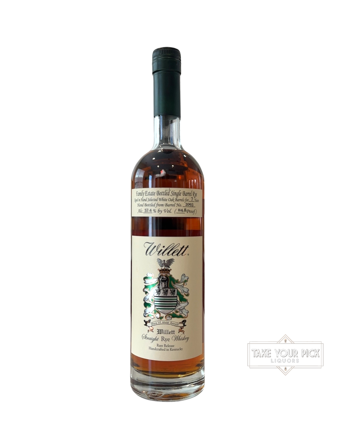 Willett 7 Year Single Barrel Rye (Dont Talk Listen #2093) 114.8 Proof 750ml
