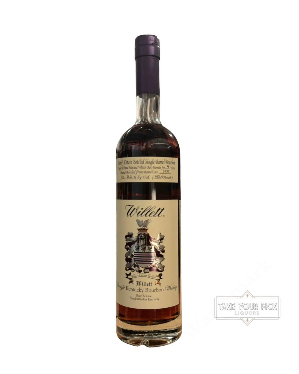 Willett 8 Year Single Barrel Bourbon (Jack Rose Trinidad Sour #5222) 142.4 Proof 750ml