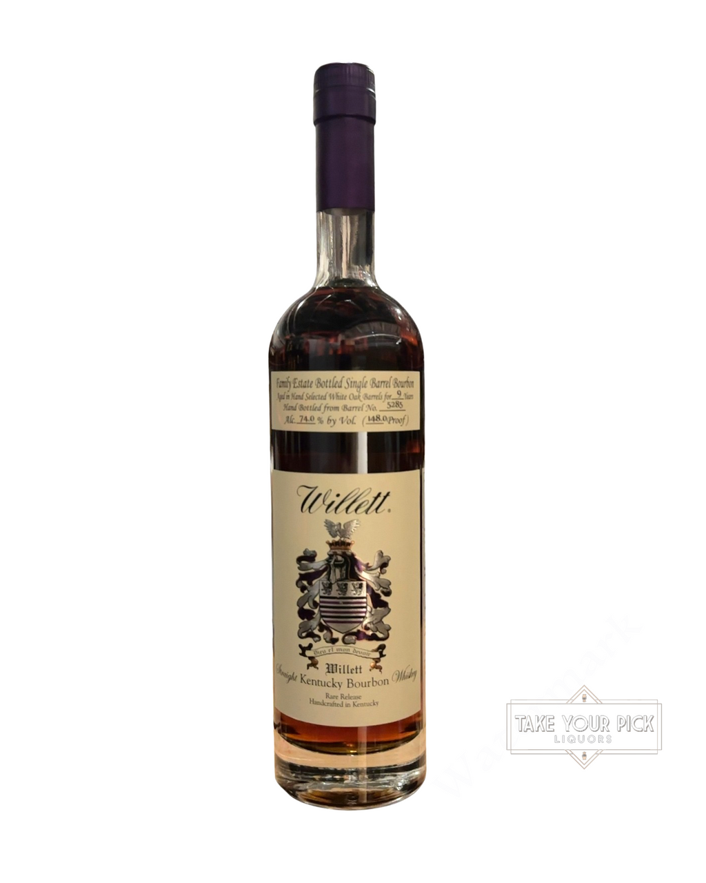 Willett 9 Year Single Barrel Bourbon (Jack Rose Haz-Matters #5284) 148.0 Proof 750ml