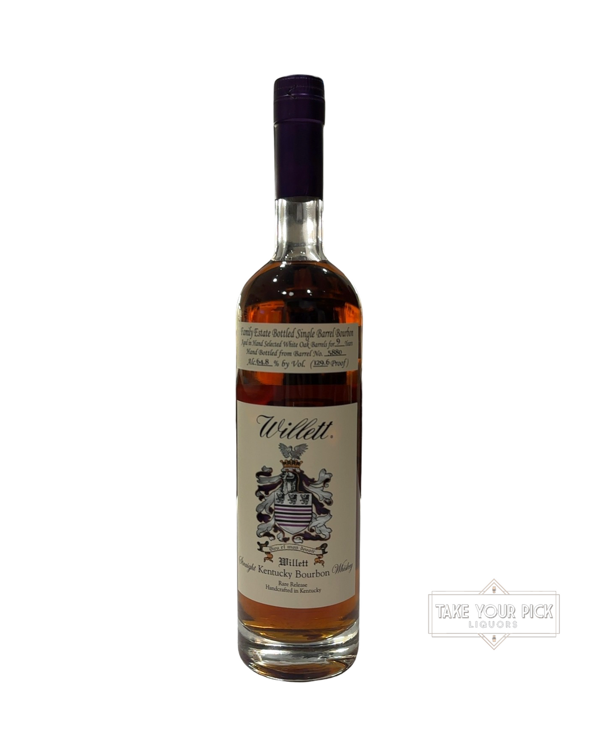 Willett 9 Year Single Barrel Bourbon (La Curandera #5880) 129.6 Proof 750ml