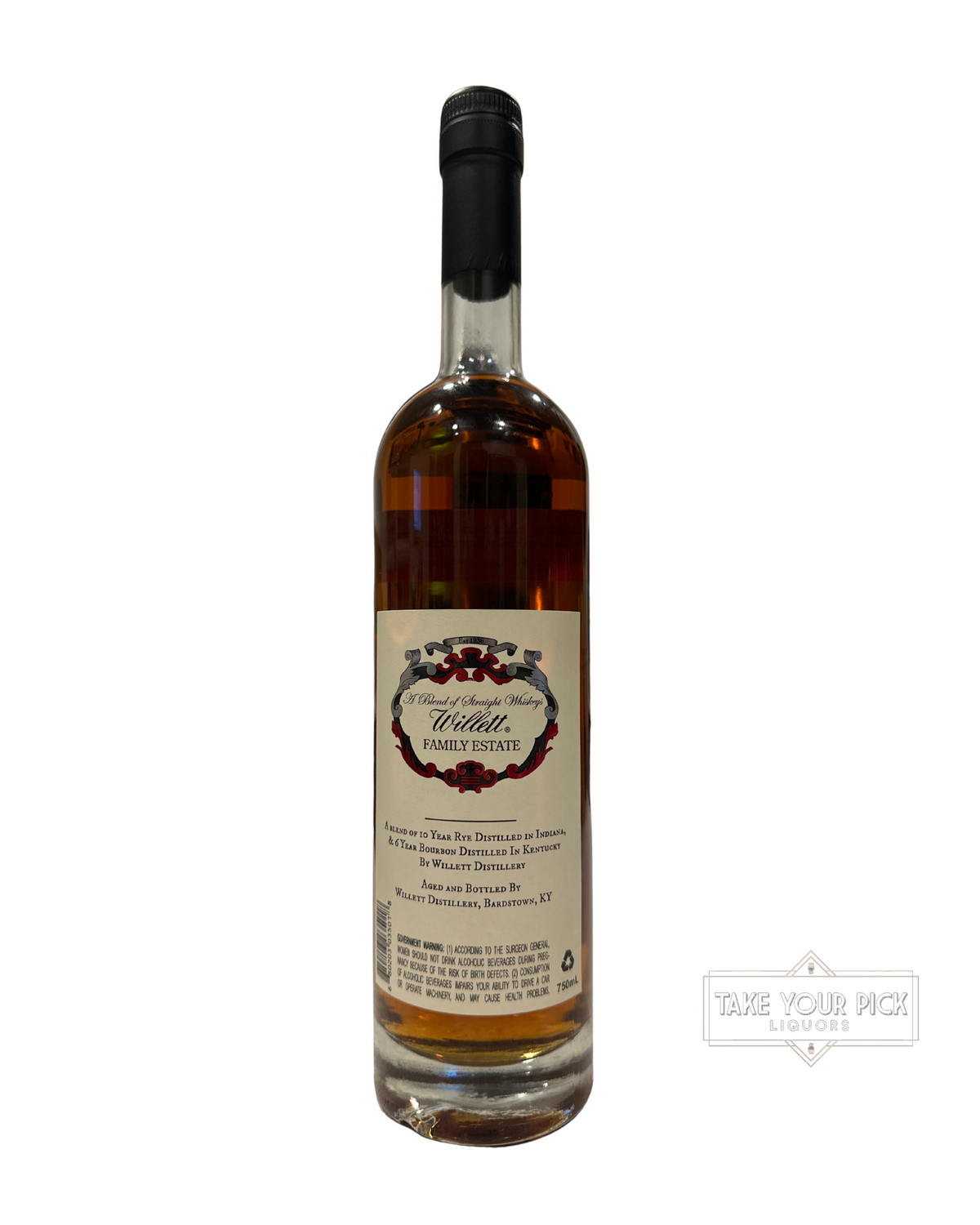 Willett A Unique Blend of Indiana Rye & Kentucky Bourbon Rare Release 104 Proof 750ml