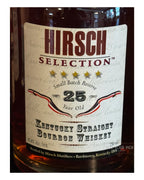 2009 Hirsch Distillers Hirsch Selection 25 Year Old Kentucky Straight Bourbon Whiskey 86.8 Proof 750ml