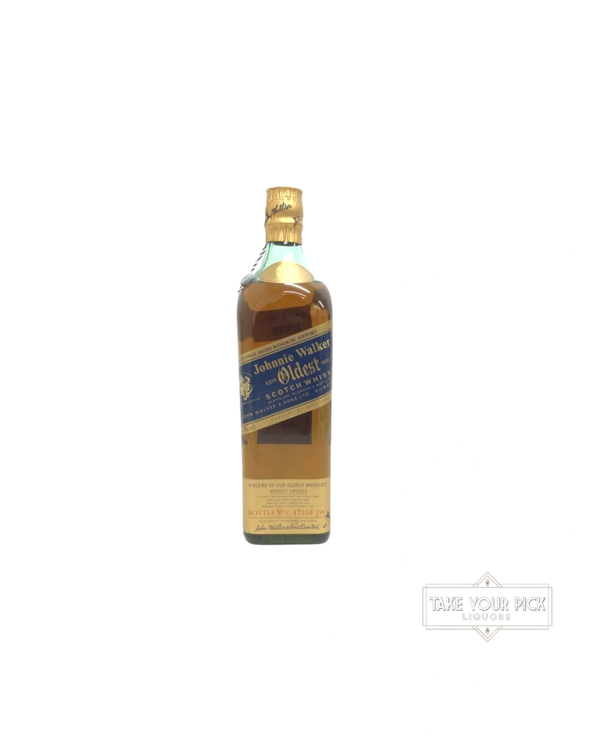 1990 John Walker & Sons Ltd. Johnnie Walker Oldest 80 Proof 750ml
