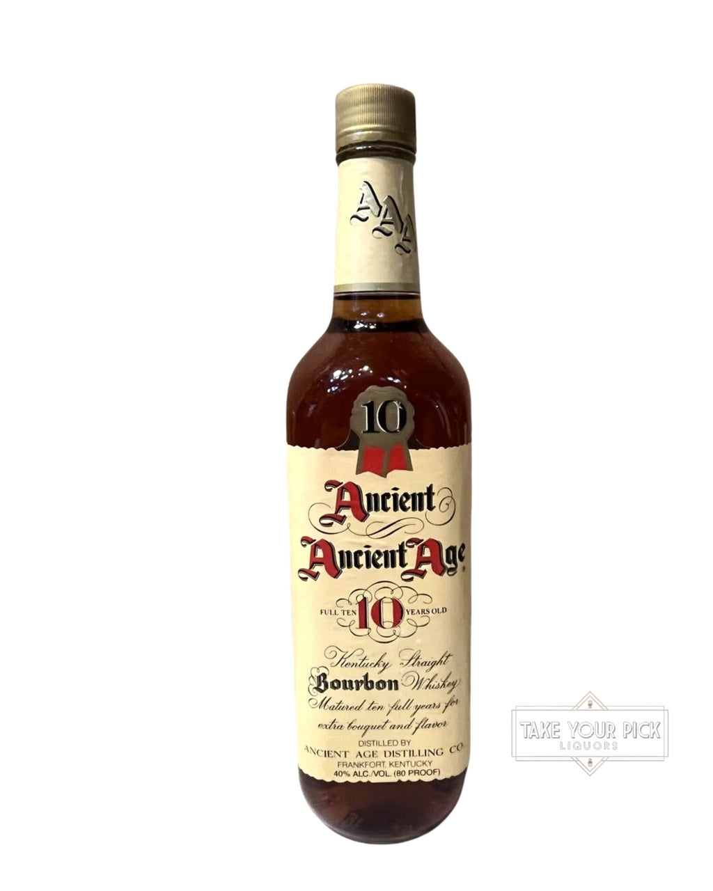 1990 Ancient Age Distilling Co. Ancient Ancient Age Full Ten Years Old 80 Proof 750ml