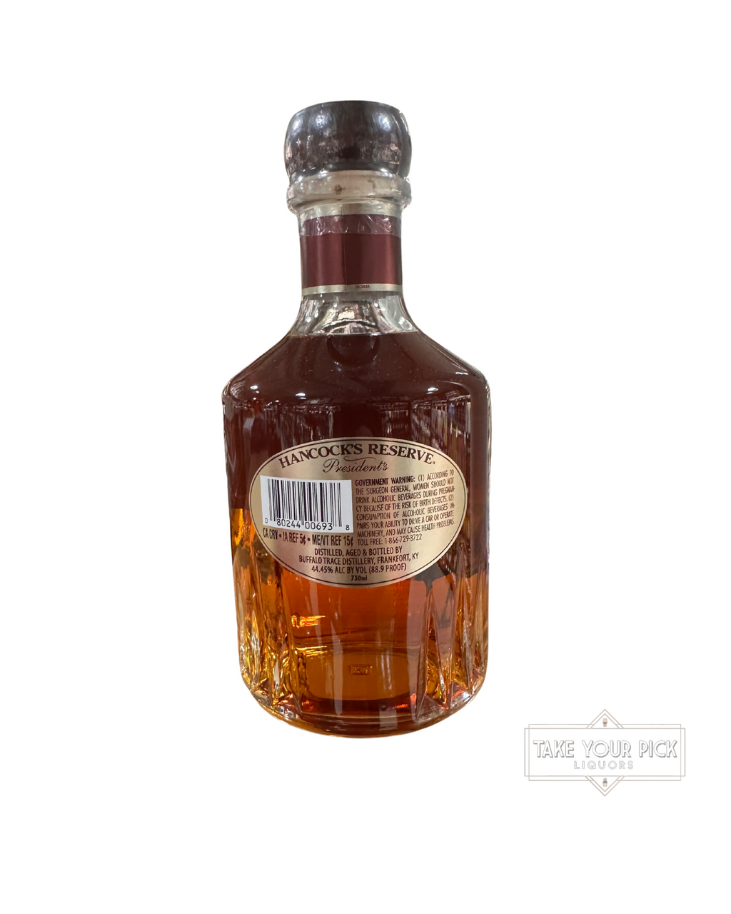 2026 Hancock's President's Reserve Single Barrel Bourbon Whiskey 88.9 Proof 750ml