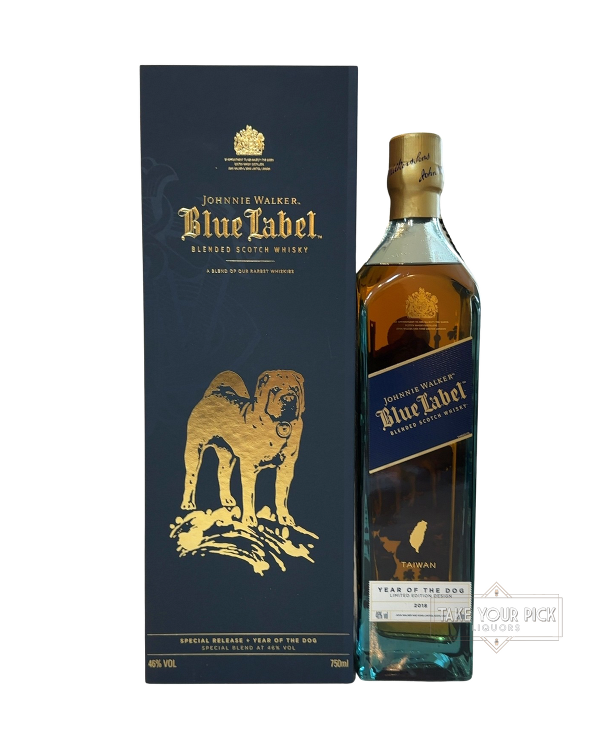 2018 Johnnie Walker Blue Label Year of the Dog 92 Proof 750ml