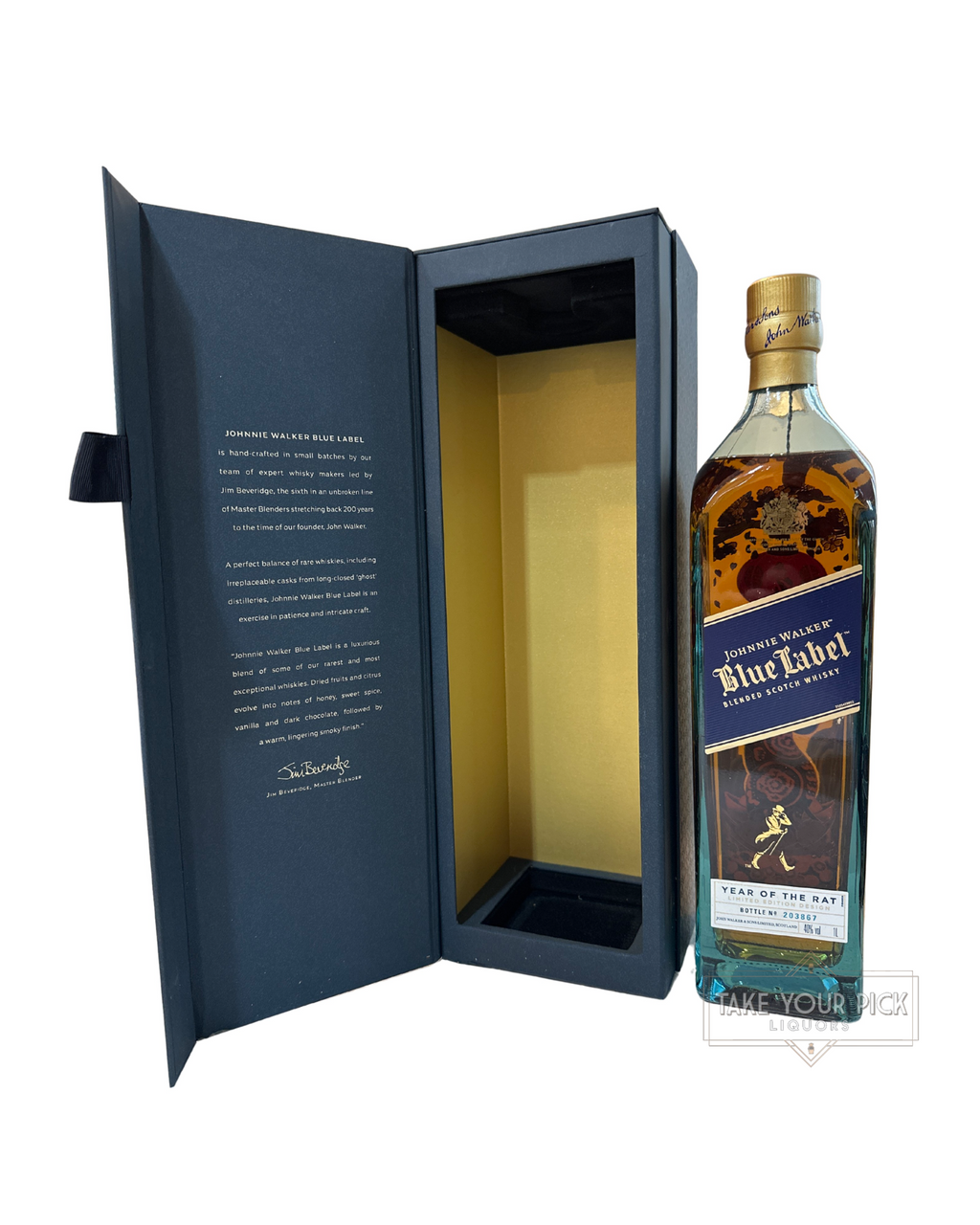 2020 Johnnie Walker Blue Label Year of the Rat 80 Proof 1.0 Liter