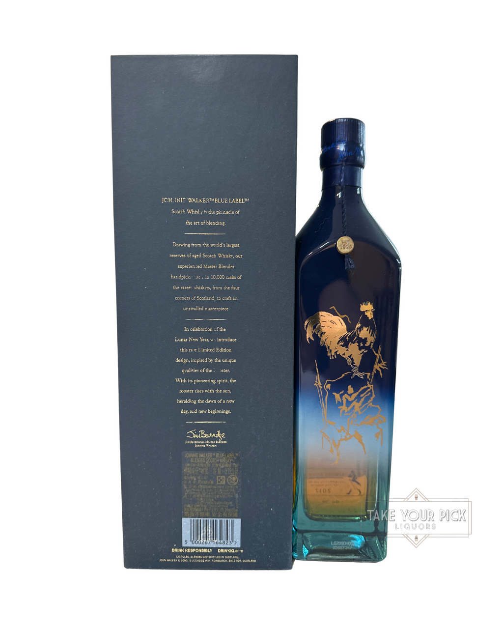 2017 Johnnie Walker Year of the Rooster Blue Label 92 Proof 750ml