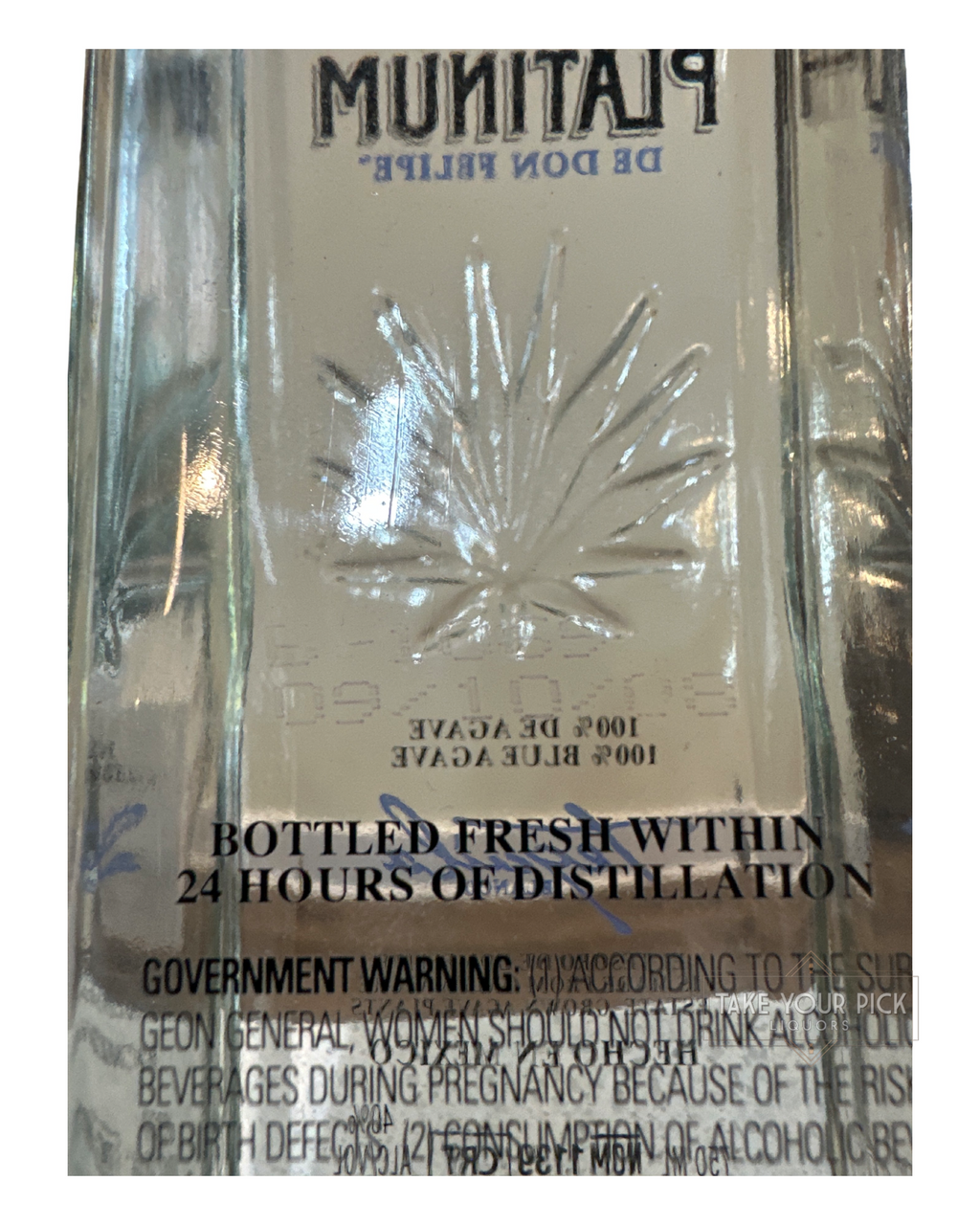 2008 El Tesoro Platinum de Don Felipe 80 Proof 750ml