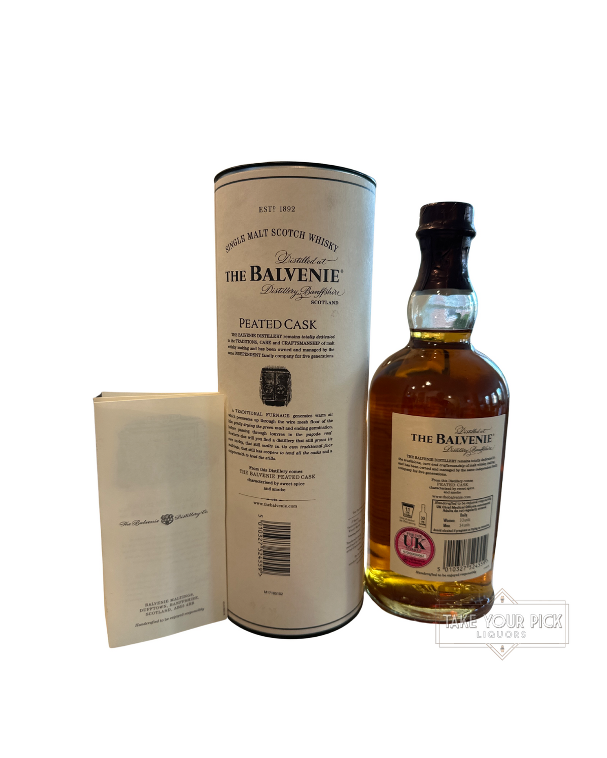 2010 Balvenie 17 Year Peated Cask Sweet Spice and Smoke 86 Proof 86 Proof 700ml