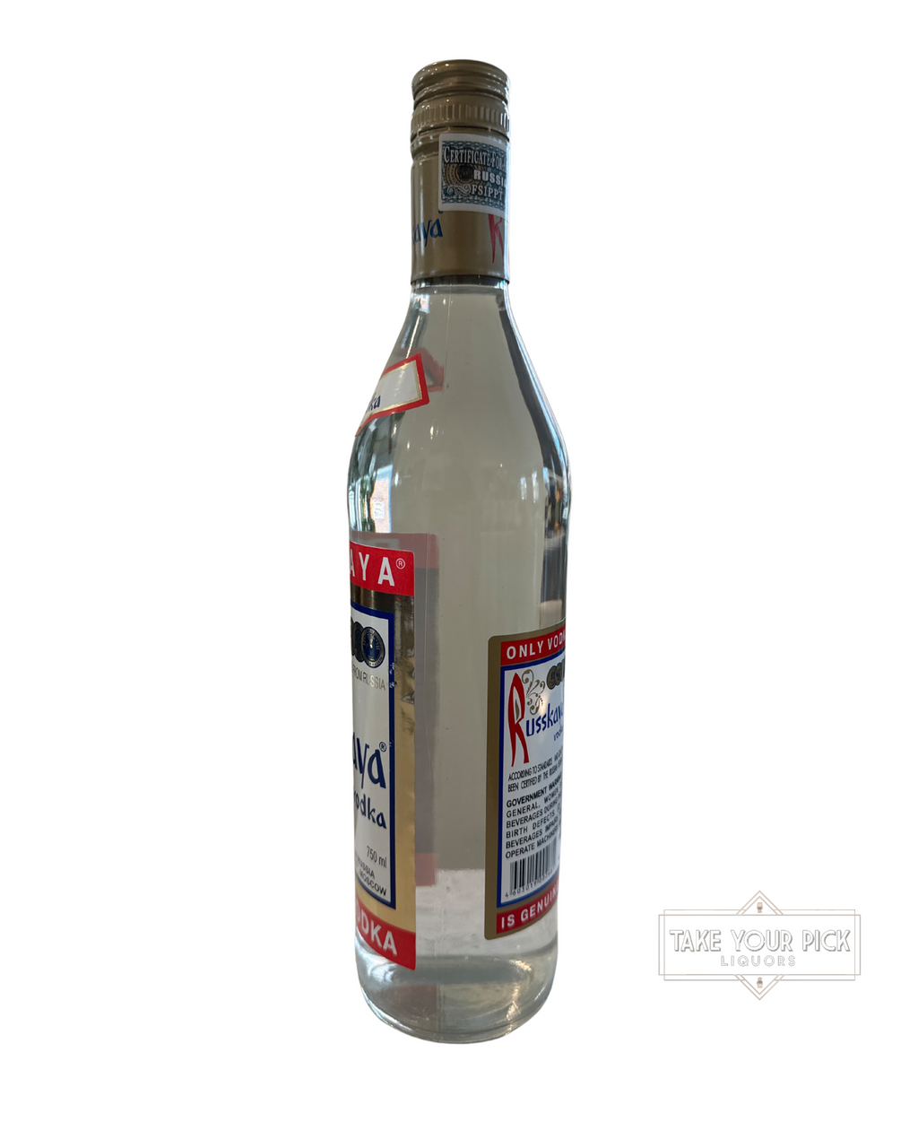 2013 Russkaya Moscow Russian Vodka 80 Proof 80 Proof 750ml