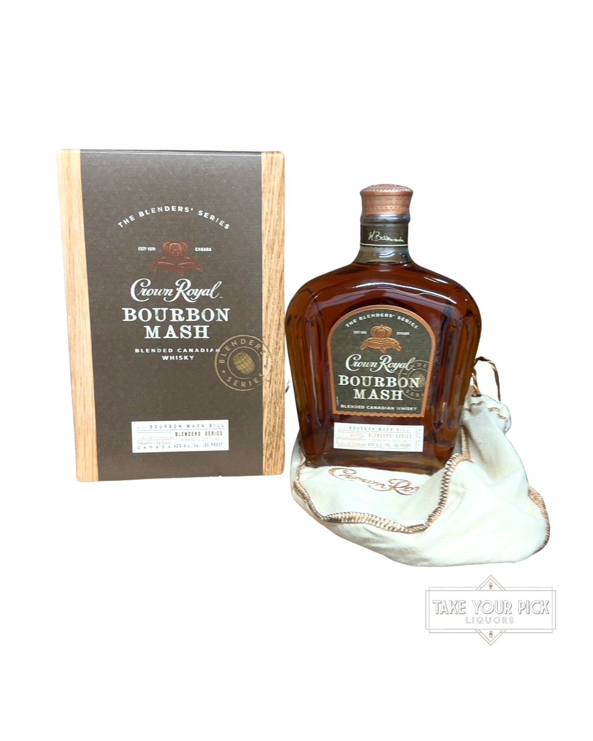 2018 Crown Royal Bourbon Mash 80 Proof 750ml With Box & Bag 80 Proof 750ml
