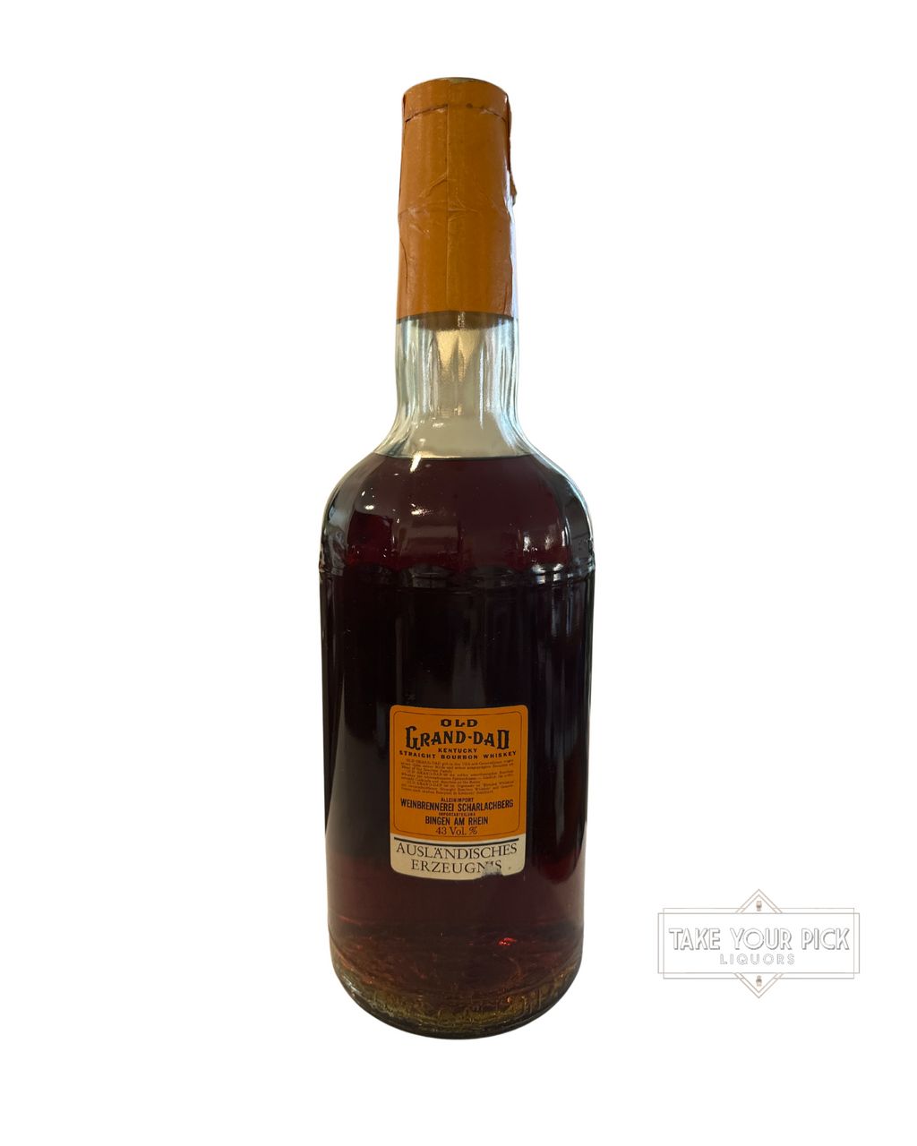 1967 The Old Grand-Dad Distillery Kentucky Straight Bourbon Whiskey 86 Proof 1.0 Gallon 86 Proof 3785ml