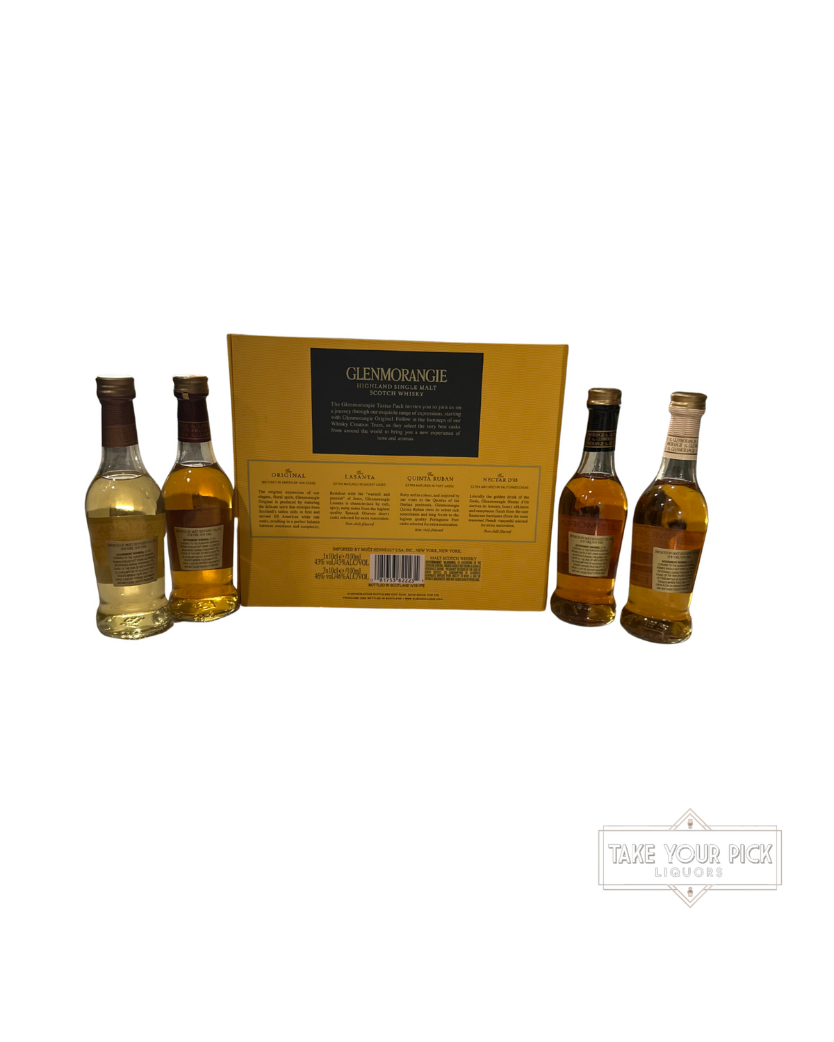 Unknown Glenmorangie The Pioneering Collection Taster Pack 80 Proof 100ml x 4 92 Proof 100ml