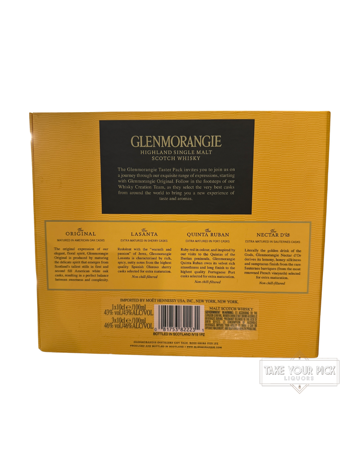 Unknown Glenmorangie The Pioneering Collection Taster Pack 80 Proof 100ml x 4 92 Proof 100ml