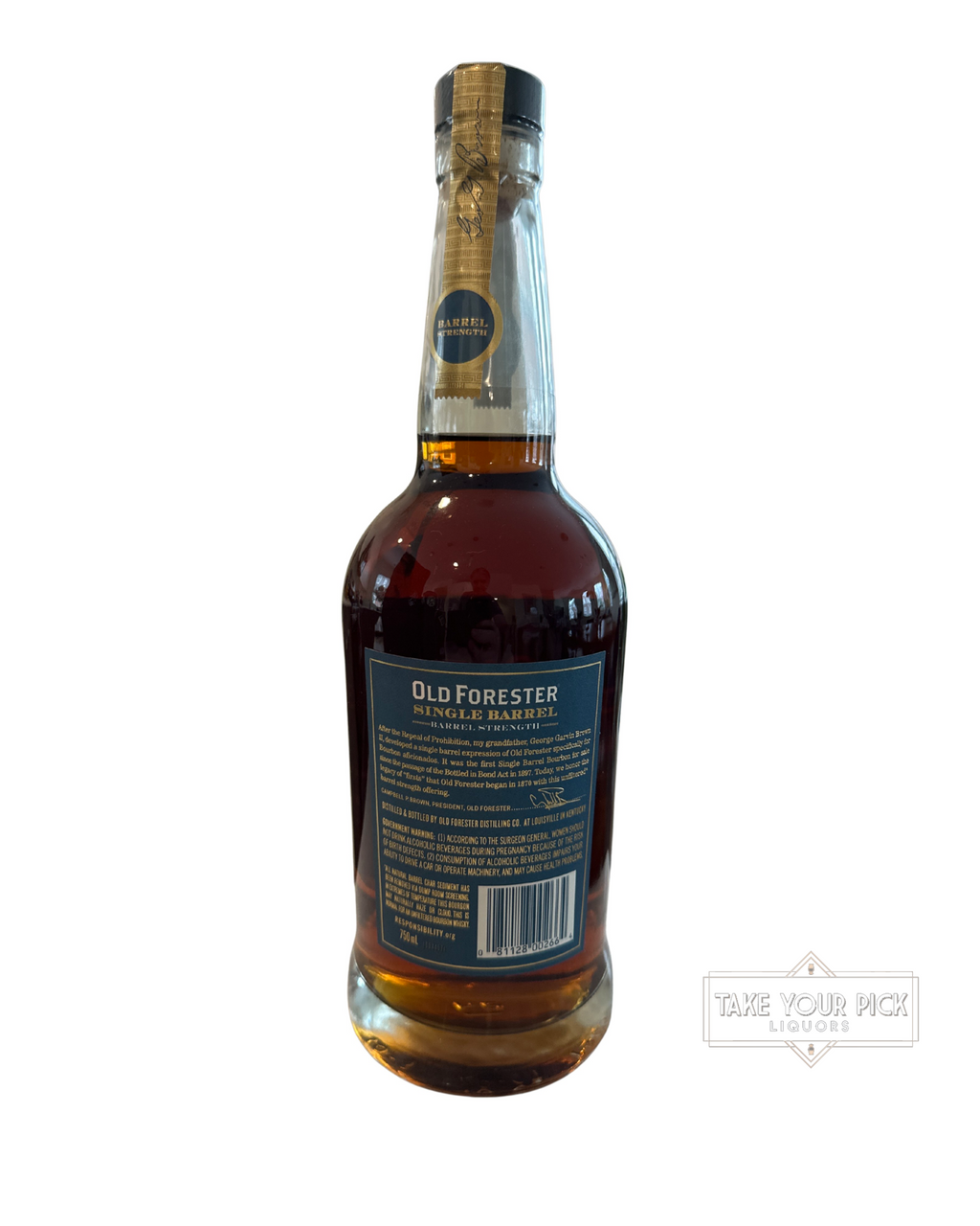 2023 Old Forester Trump National Golf Club Single Barrel 124.3 Proof 750ml