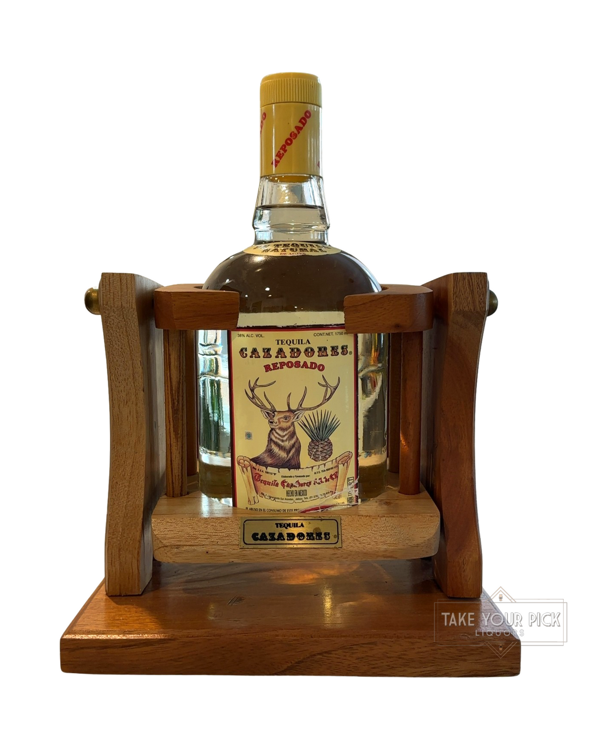 90’s Release Cazadores Reposado 76 Proof 1.75 Liter Wooden Swing 76 Proof 1750ml