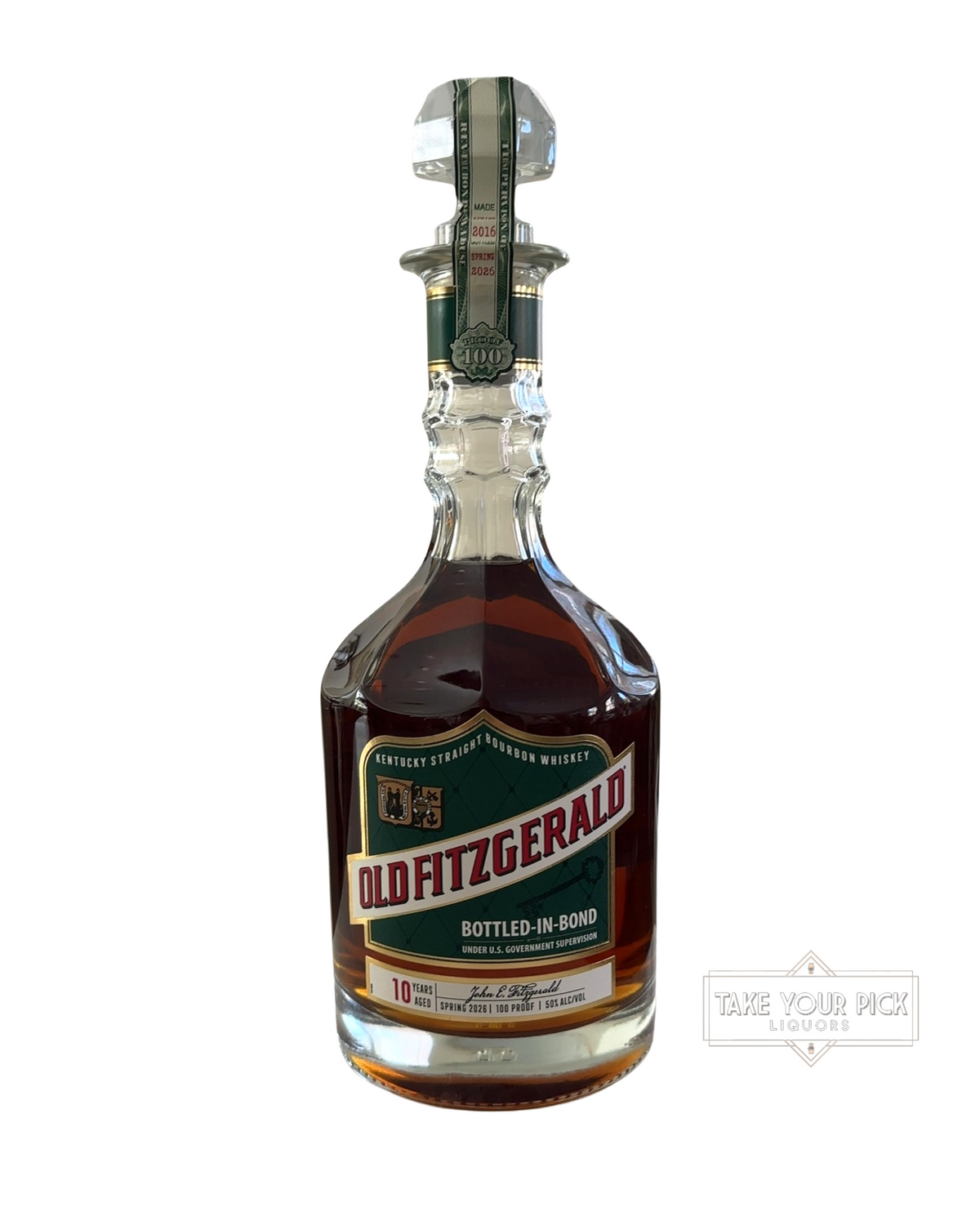 2026 Old Fitzgerald 10 Year (John E. Fitzgerald) Bottled-in-Bond 100 Proof 750ml