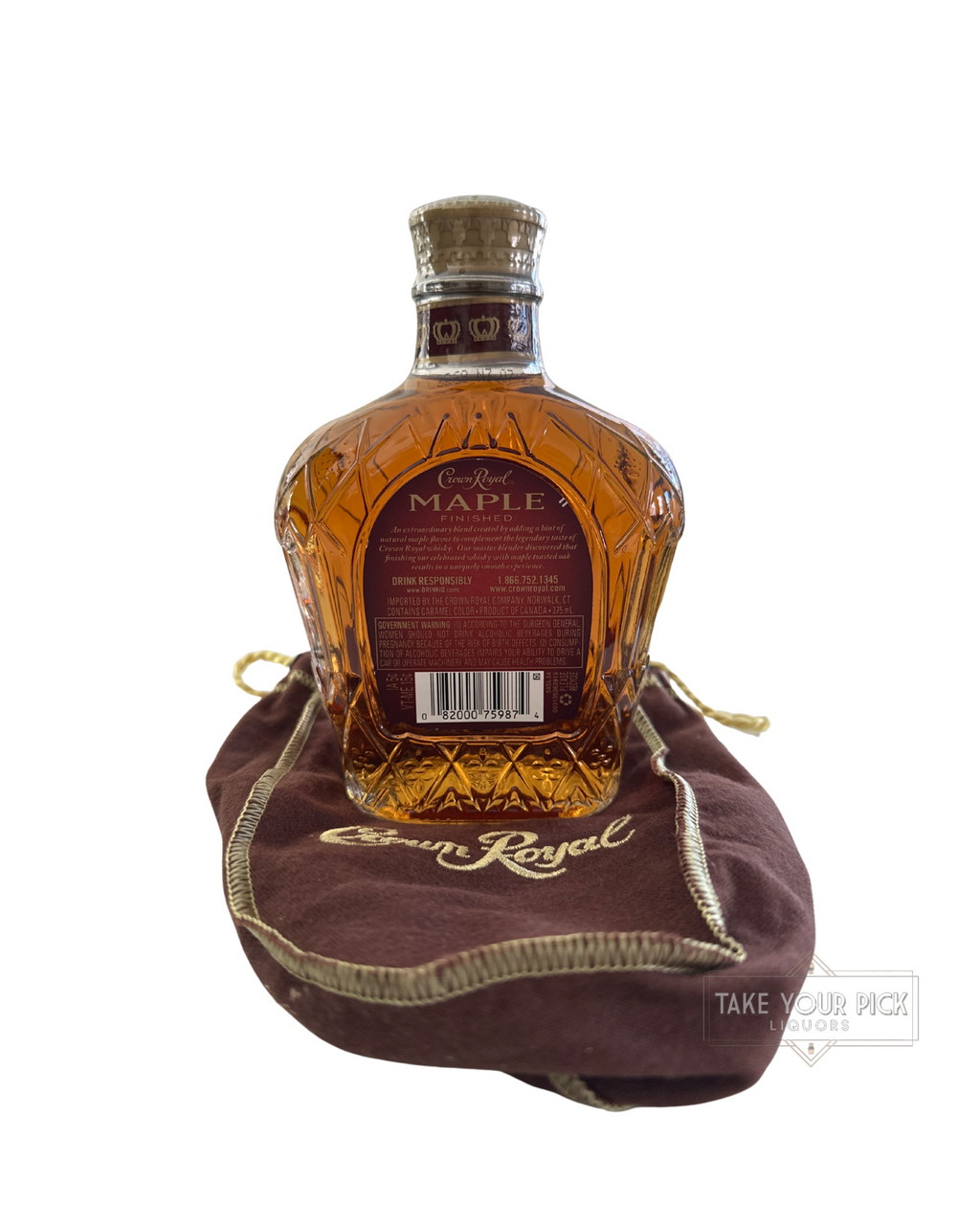 Unknown Crown Royal Maple Finished 80 Proof 375ml Bag Included 80 Proof 375ml