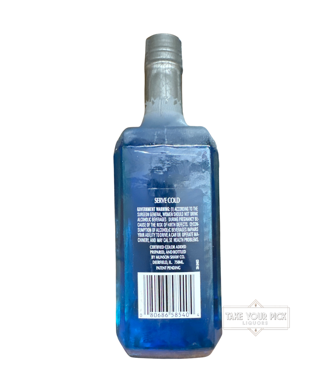 1999 Avalanche Blue Peppermint Schnapps 80 Proof 750ml