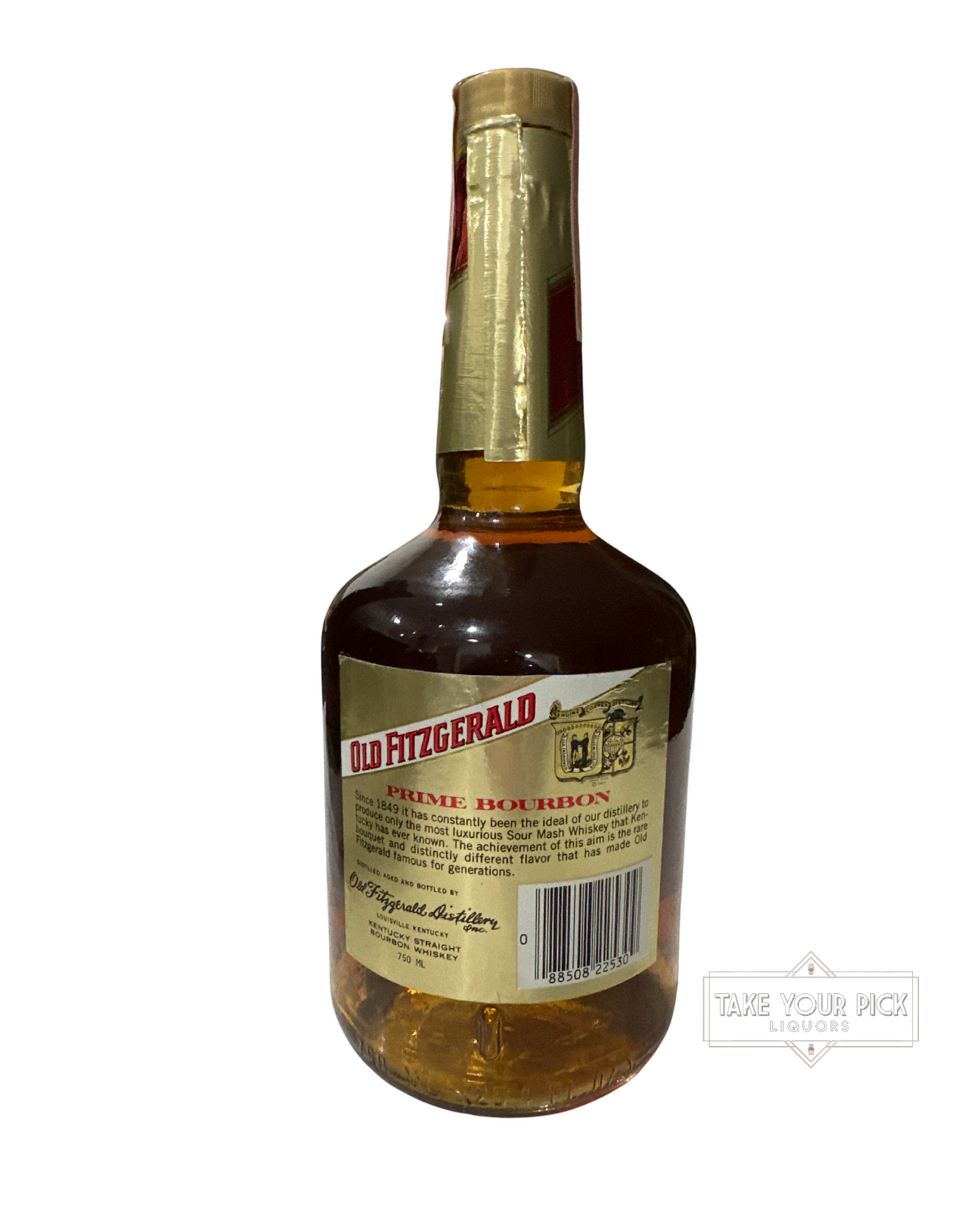 Mid to late 80’s 1980’s Stitzel Weller Old Fitzgerald Prime Bourbon 80 Proof 80 Proof 750ml