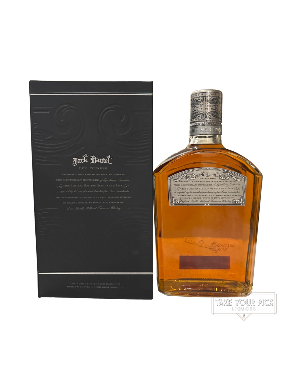 2017 Jack Daniel Gentleman Jack Timepiece Patek Philippe Limited Edition 86 Proof 1000ml