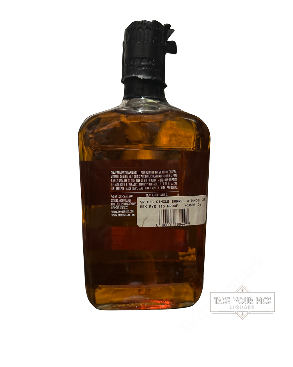 2019 Knob Creek Single Barrel Select Rye 115 Proof 750ml