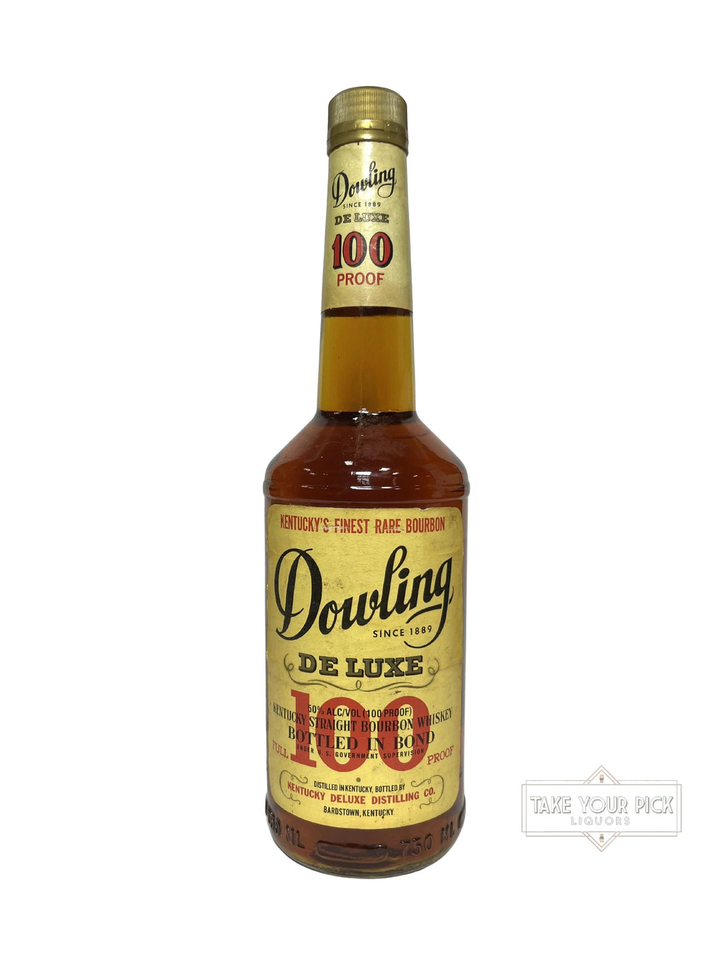 1994 Dowling De Luxe BIB (pre-fire) 100 Proof 750ml