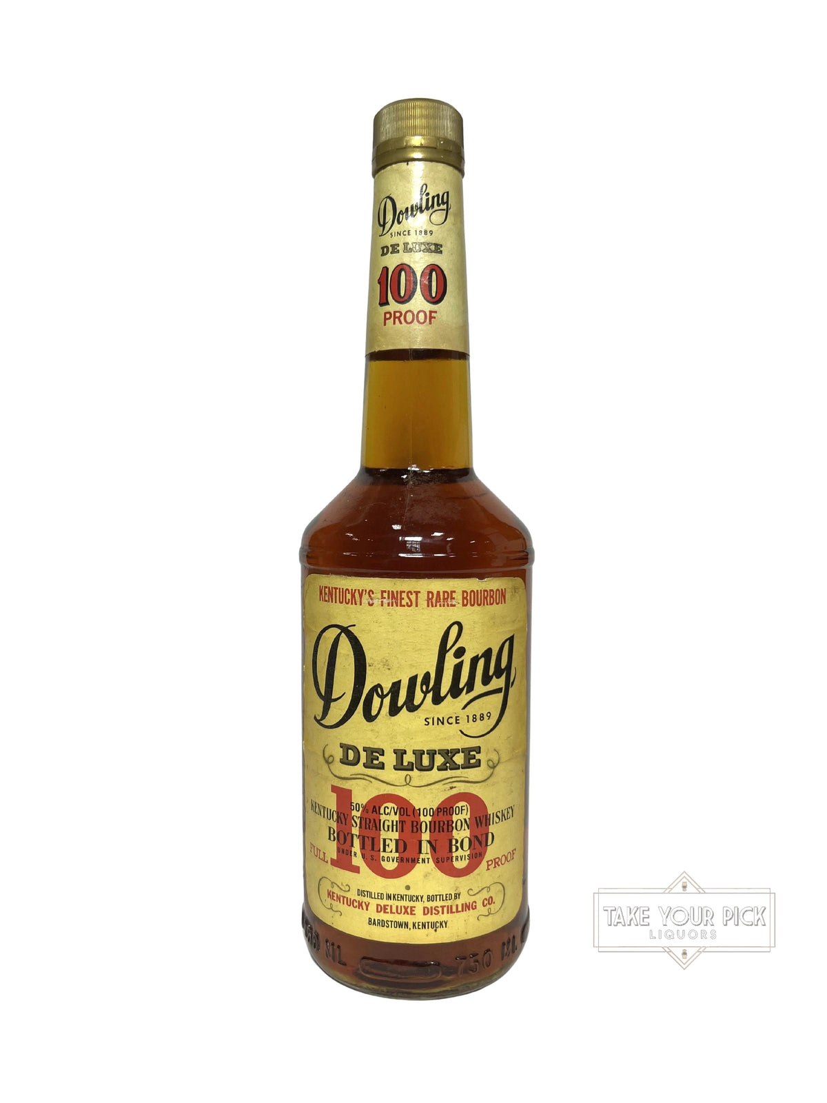 1994 Dowling De Luxe BIB (pre-fire) 100 Proof 750ml