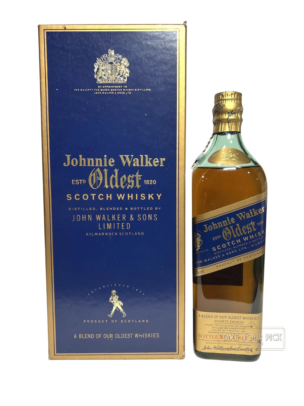 1990s Johnnie Walker Oldest (Predecessor to Blue Label) 86 Proof 750ml