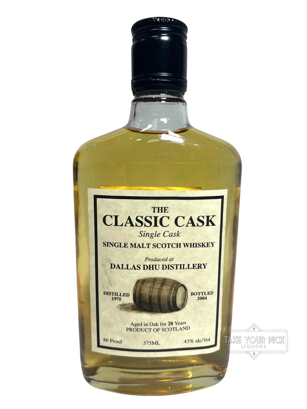 2004 The Classic Cask Dallas Dhu 28 Year for the XV Beacon Hotel in Boston 86 Proof 375ml