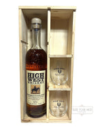 2019 High West Rendezvous Rye with gift box and glasses 92 Proof 700ml