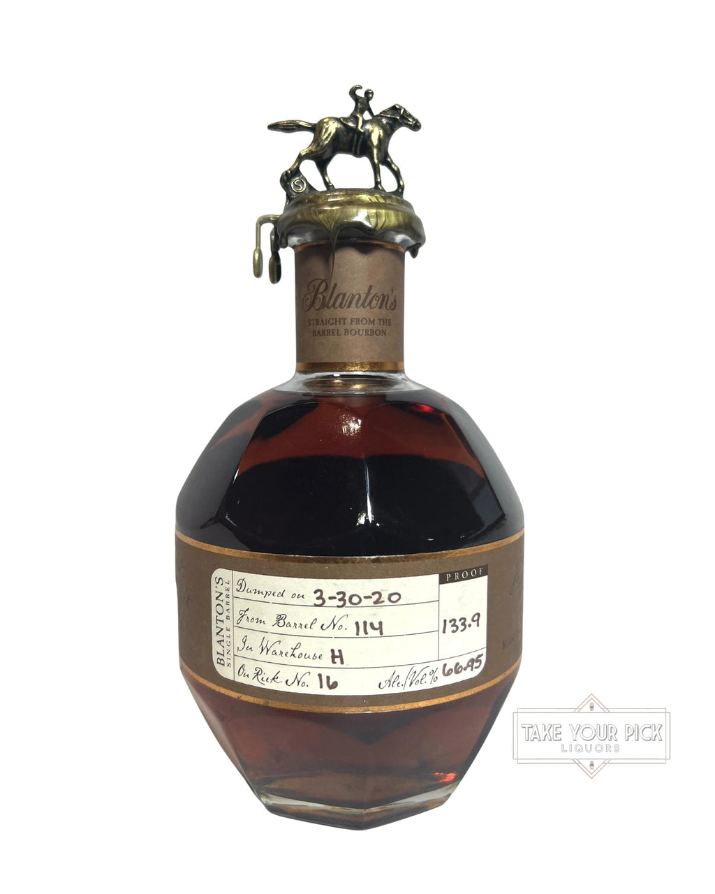 2020 Blanton's Straight From The Barrel 133.9 Proof 750ml
