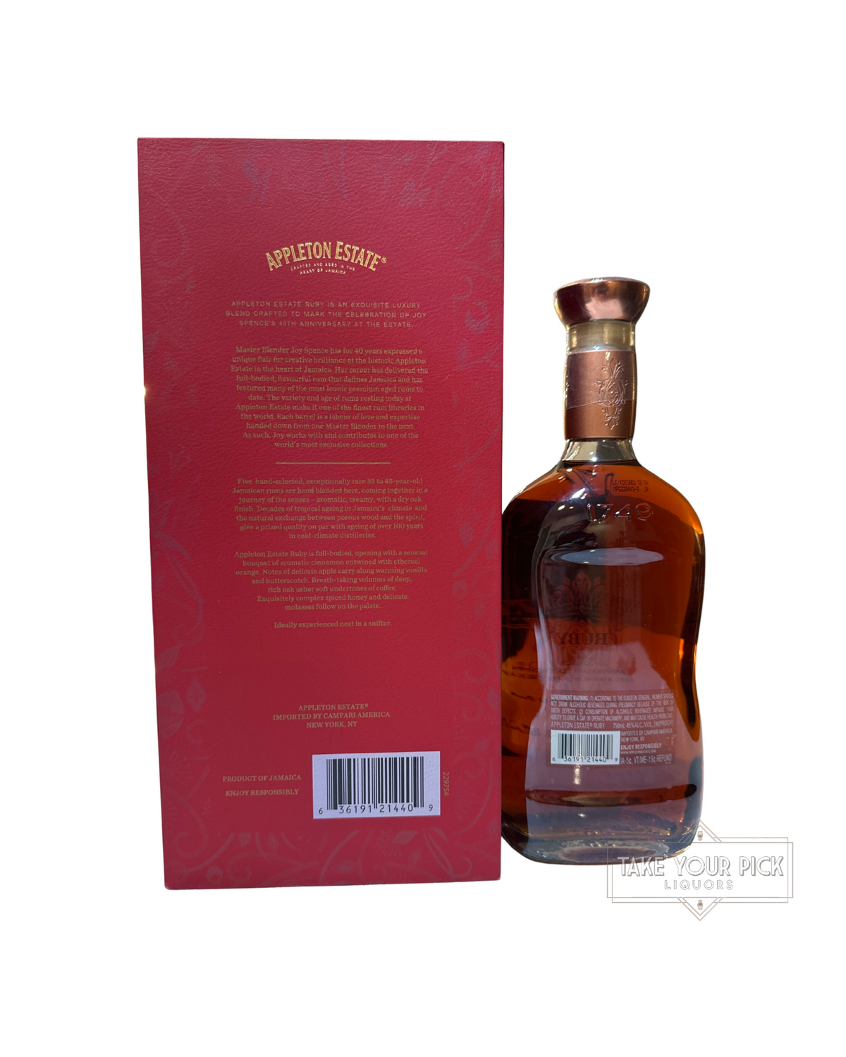 2022 Appleton Estate Ruby Joy Spence Anniversary Edition 90 Proof 750ml