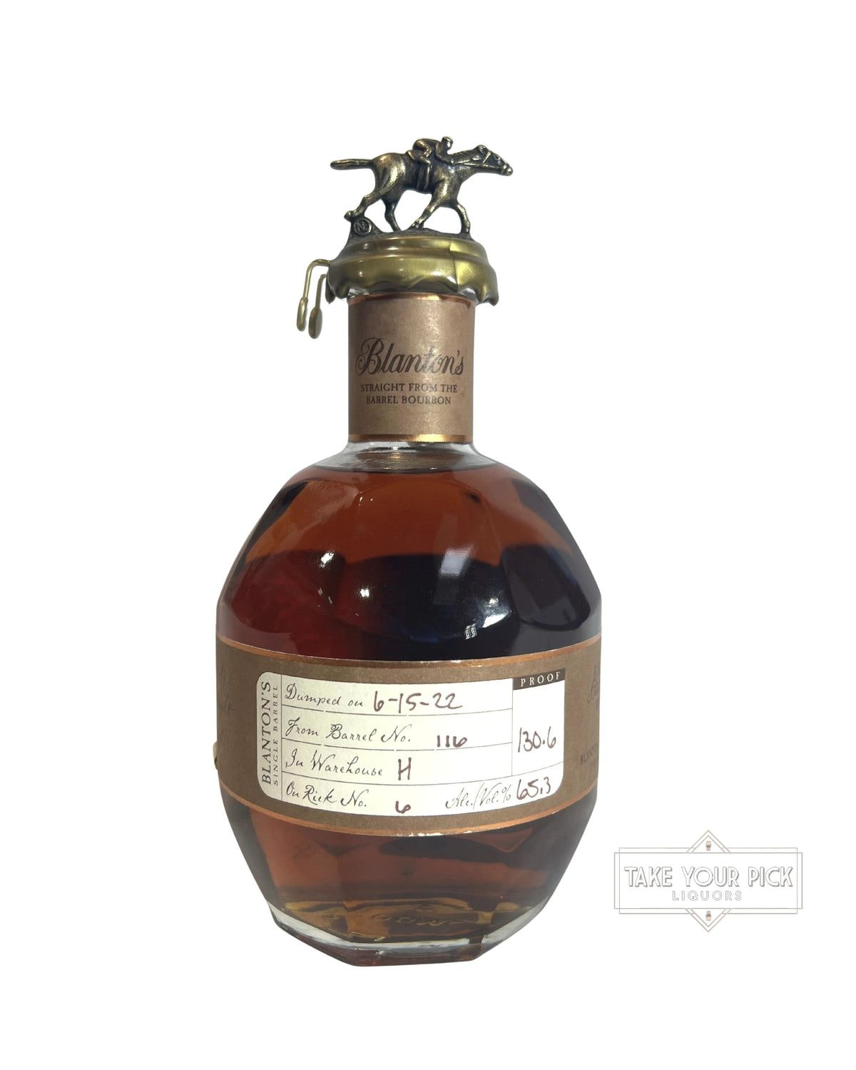 2022 Blanton's Straight From The Barrel Bourbon 130.6 Proof 750ml