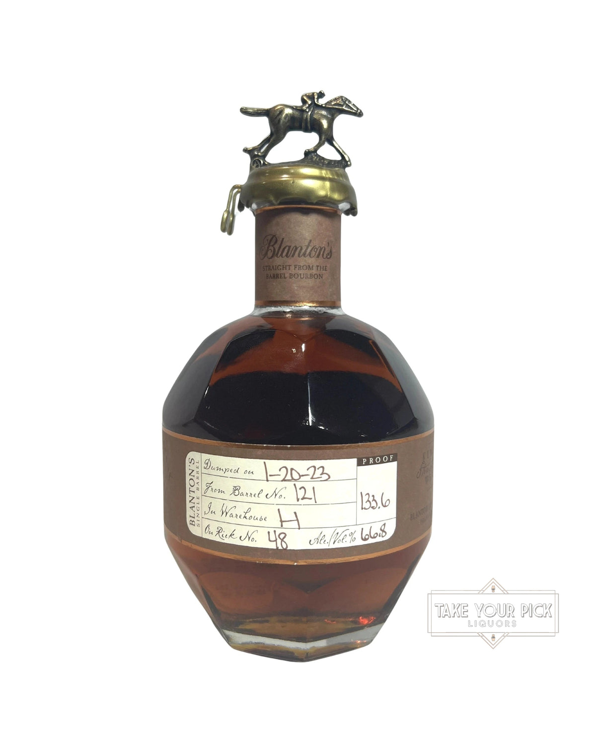 2023 Blanton's Straight From The Barrel 133.6 Proof 750ml