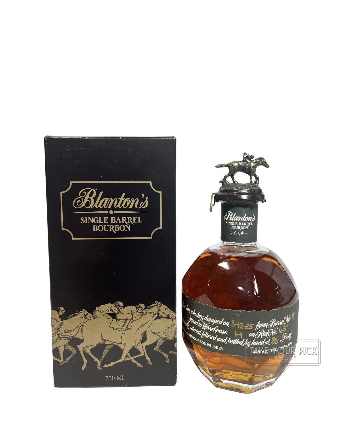 Blanton’s Takara Black Single Barrel 80 Proof 750ml