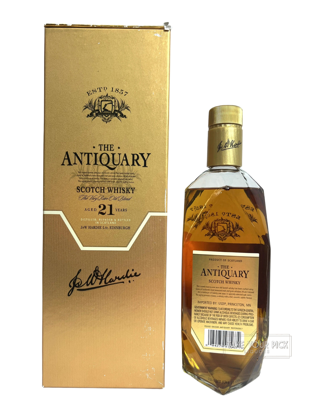 The Antiquary 21 Year Scotch 86 Proof 750ml