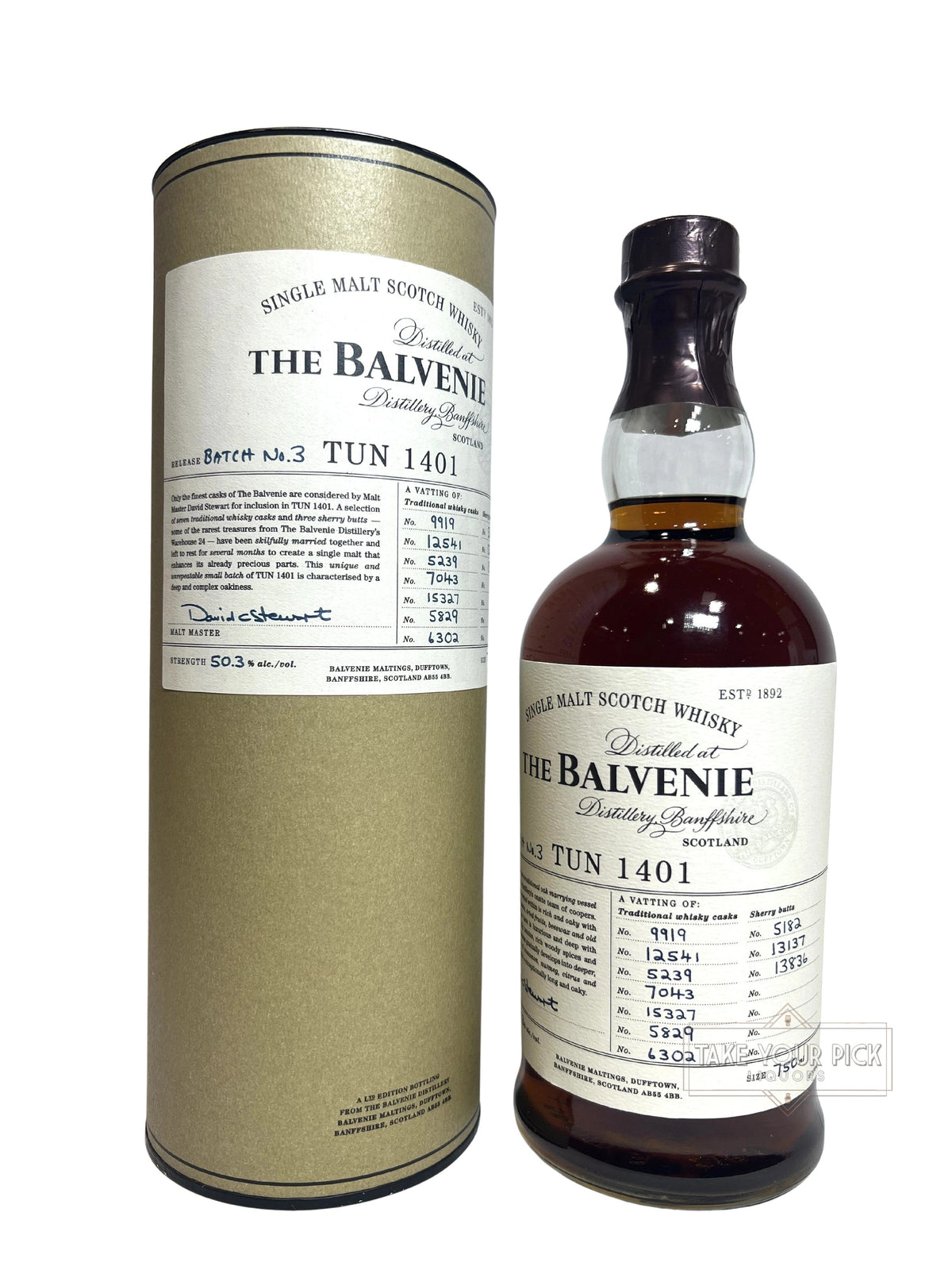 The Balvenie Tun 1401 Batch No.3 100.6 Proof 750ml