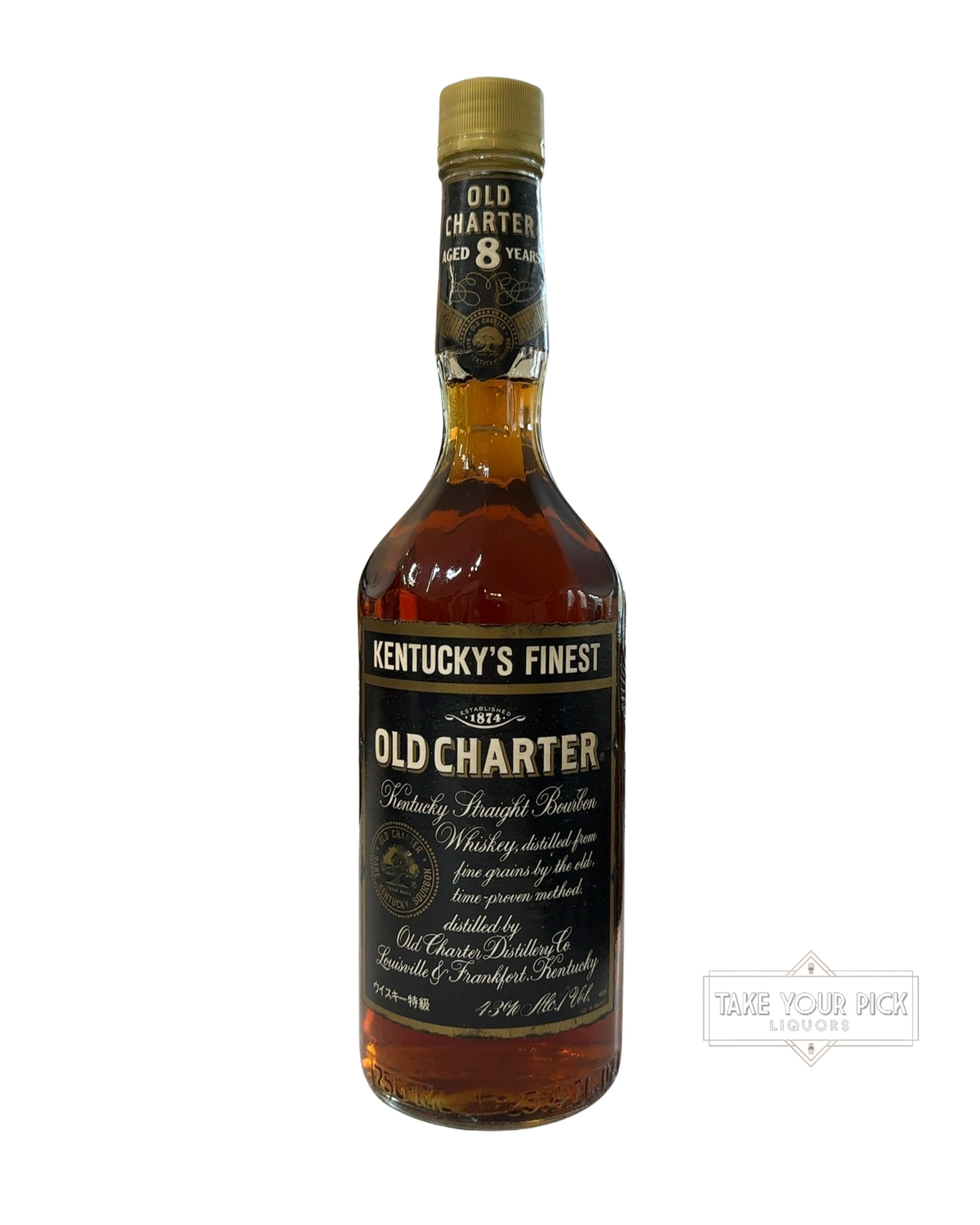 1989 Old Charter 8 Year 86 Proof 750ml