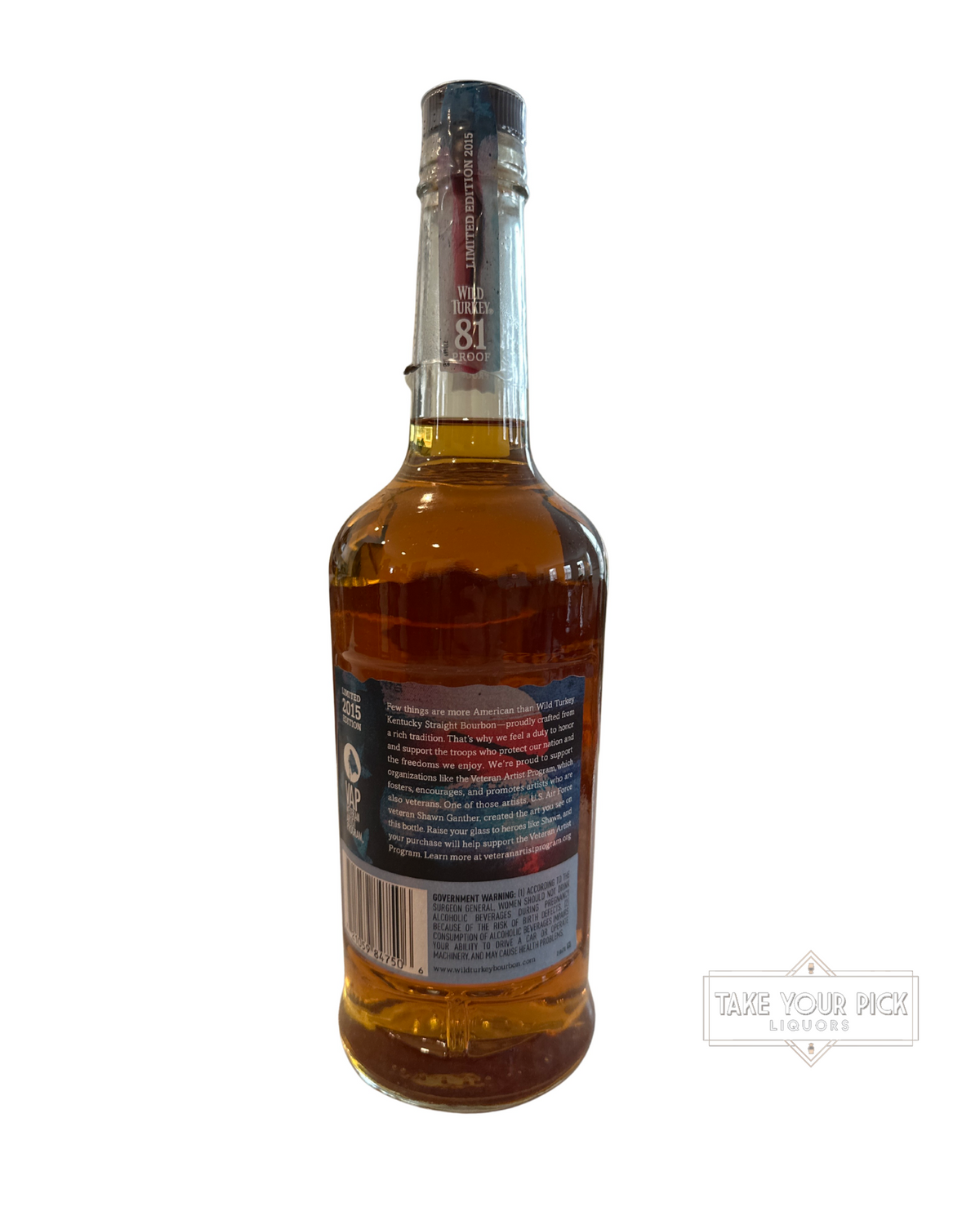 2015 Wild Turkey Austin Nichols Veteran Artist Program VAP 81 Proof 750ml