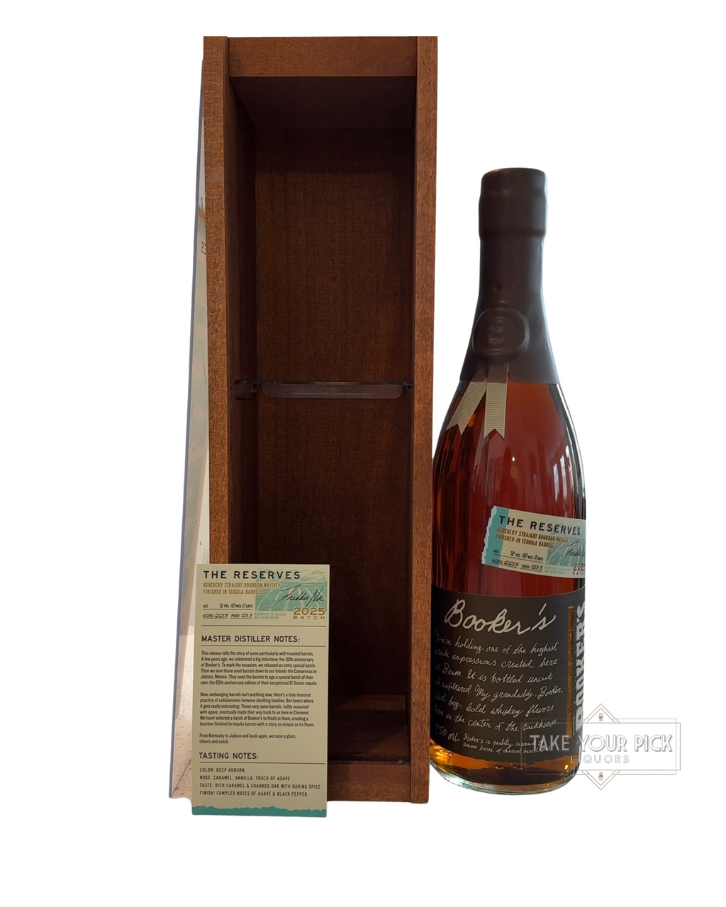 2025 Booker's The Reserves Kentucky Straight Bourbon Whiskey Finished in Tequila Barrels 123.3 Proof 750ml