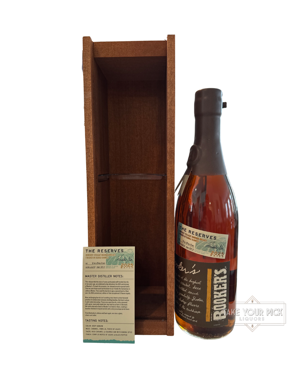 2025 Booker's The Reserves Kentucky Straight Bourbon Whiskey Finished in Tequila Barrels 123.3 Proof 750ml