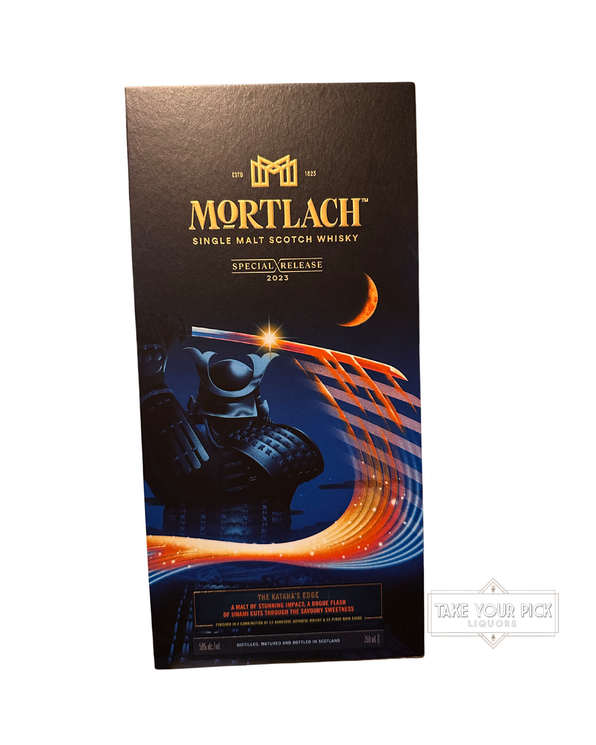 2023 Mortlach Katana’s Edge Single Malt Scotch Whisky Special Release 116 Proof 750ml