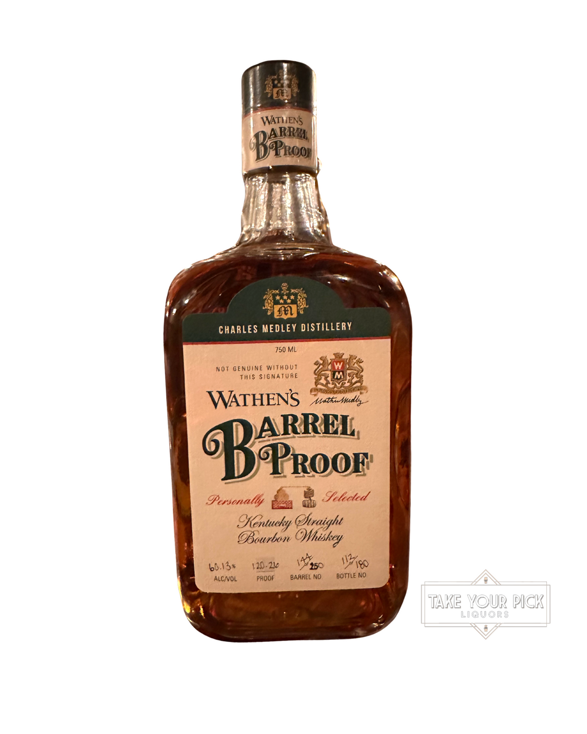 2026 Charles Medley Wathen's Barrel Proof Jack Rose & Allview Pick 120.3 Proof 750ml