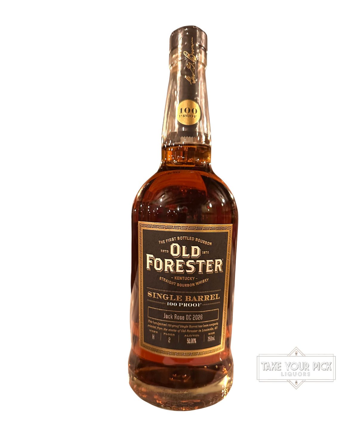 2026 Old Forester Single Barrel 100 Proof Jack Rose DC 2026 100 Proof 750ml